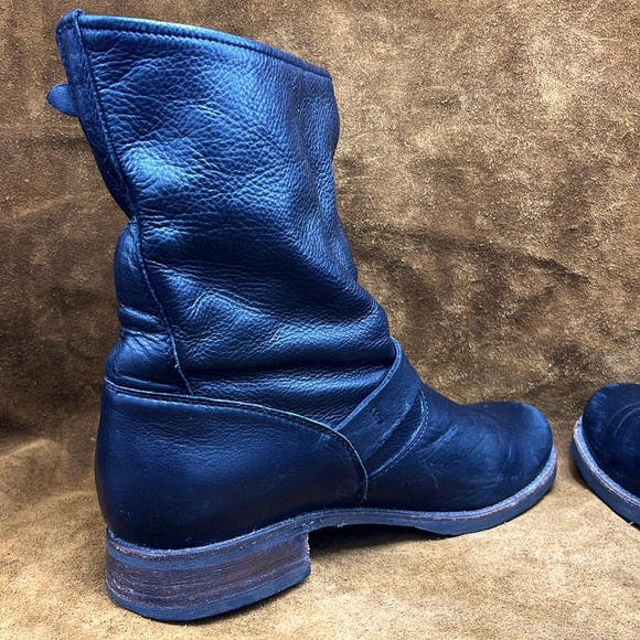 Frye Black Leather Engineer Style Boots - Picture 5 of 10